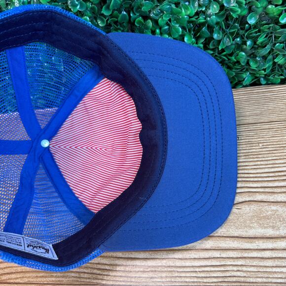 Herschel Blue Trucker Hat Adult Blue Cap Adjustable Hat - Picture 5 of 6